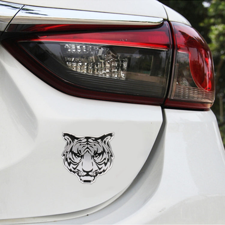 Car Tiger Metal Stickers Personalized Aluminum Alloy Decorative Stickers, Size:8 x 7.5cm ÎҵÄÉ̵ê