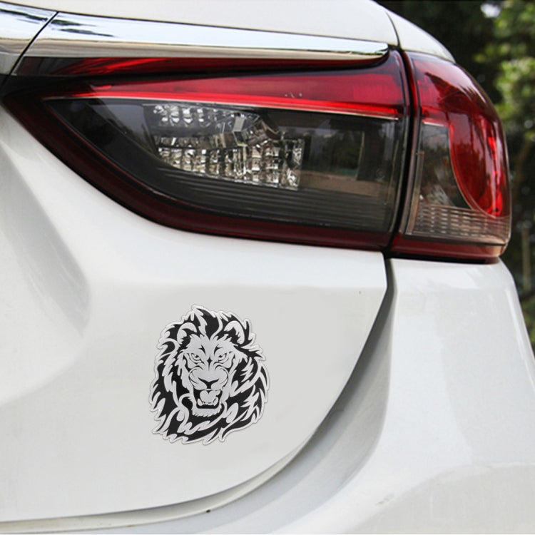 Car Lion Metal Stickers Personalized Aluminum Alloy Decorative Stickers, Size:8 x 7.5cm ÎҵÄÉ̵ê