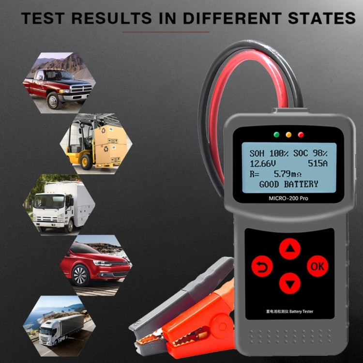 MICRO-200 PRO Car Battery Tester Battery Internal Resistance Life Analyzer, Nordic Version ÎҵÄÉ̵ê