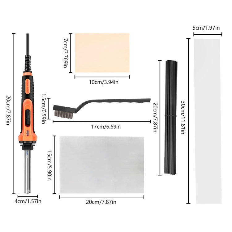 100W Electric Soldering Iron Plastic Welding Machine Car Bumper Repair Plier, AU Plug