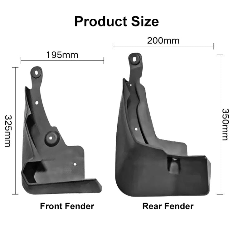 For Toyota RAV4 2019-2022 4pcs/Set Car Auto Soft Plastic Splash Flaps Fender Guard with Pedal ÎҵÄÉ̵ê