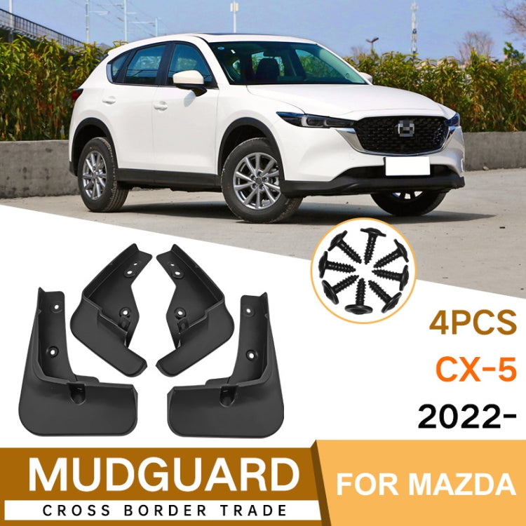 For Mazda CX-5 2022 4pcs/Set Car Auto Soft Plastic Splash Flaps Fender Guard ÎҵÄÉ̵ê