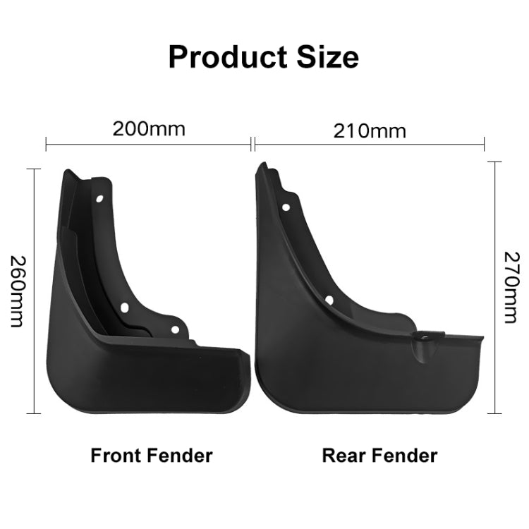 For KIA Sportage 2023 4pcs/Set Car Auto Soft Plastic Splash Flaps Fender Guard ÎҵÄÉ̵ê