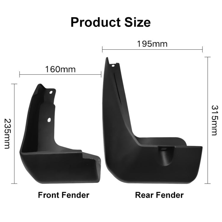 For Honda Fit Jazz Sport 2018-2020 4pcs/Set Car Auto Soft Plastic Splash Flaps Fender Guard ÎҵÄÉ̵ê