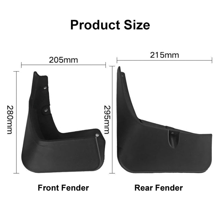 For Suzuki VITARA  2016-2019 4pcs/Set Car Auto Soft Plastic Splash Flaps Fender Guard ÎҵÄÉ̵ê