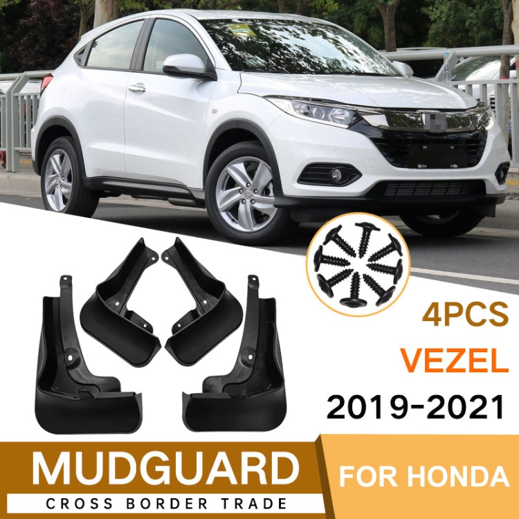 For Honda Vezel HRV Sport 2019-2021 4pcs/Set Car Auto Soft Plastic Splash Flaps Fender Guard ÎҵÄÉ̵ê