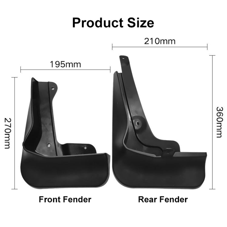 For Honda Vezel HRV Sport 2019-2021 4pcs/Set Car Auto Soft Plastic Splash Flaps Fender Guard ÎҵÄÉ̵ê