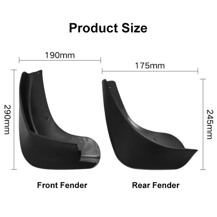 For Nissan Qashqai J10 2007-2013 4pcs/Set Car Auto Soft Plastic Splash Flaps Fender Guard ÎҵÄÉ̵ê