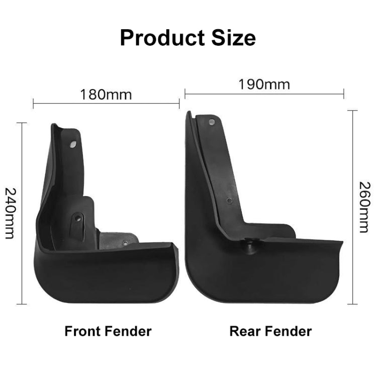 For Toyota Camry 2018-2021 4pcs/Set Car Auto Soft Plastic Splash Flaps Fender Guard ÎҵÄÉ̵ê