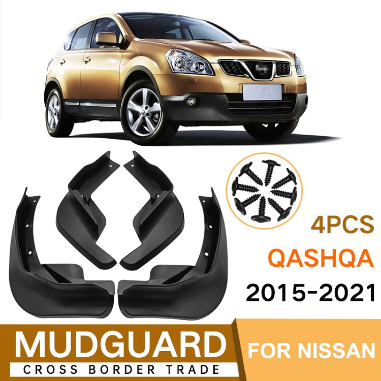 For Nissan Qashqai 2015-2021 4pcs/Set Car Auto Soft Plastic Splash Flaps Fender Guard ÎҵÄÉ̵ê