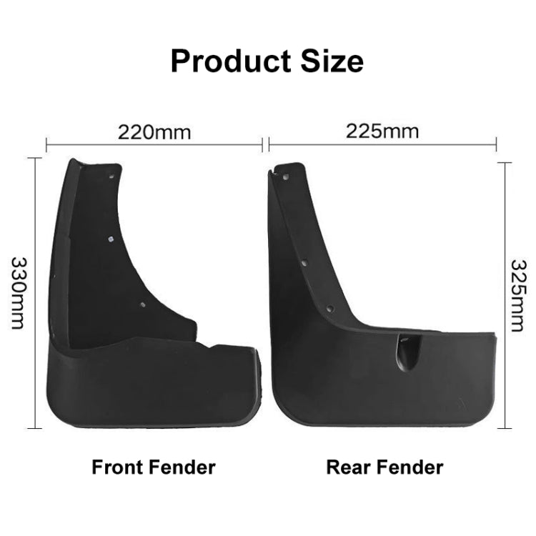 For Mitsubishi Outlander 2013-2014 4pcs/Set Car Auto Soft Plastic Splash Flaps Fender Guard ÎҵÄÉ̵ê