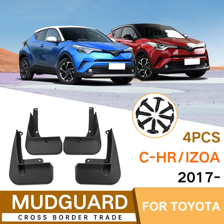 For Toyota IZOA C-HR 2017-2023 4pcs/Set Car Auto Soft Plastic Splash Flaps Fender Guard ÎҵÄÉ̵ê