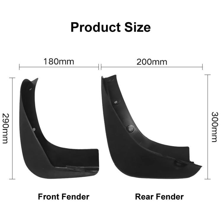 For Nissan Note E11 / LIVINA 2005-2009 4pcs/Set Car Auto Soft Plastic Splash Flaps Fender Guard ÎҵÄÉ̵ê