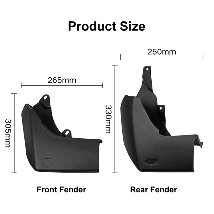 For Land Rover Discovery 4 2009-2016 4pcs/Set Car Auto Soft Plastic Splash Flaps Fender Guard ÎҵÄÉ̵ê