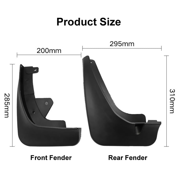 For Mazda CX-3 2015-2021 4pcs/Set Car Auto Soft Plastic Splash Flaps Fender Guard ÎҵÄÉ̵ê