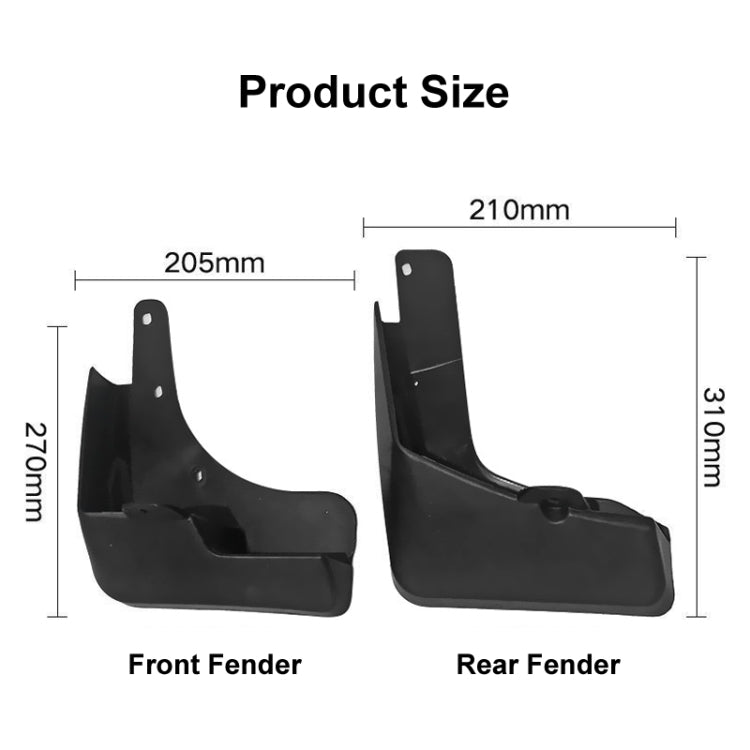 For Nissan X-TRAIL 2014-2020 4pcs/Set Car Auto Soft Plastic Splash Flaps Fender Guard ÎҵÄÉ̵ê