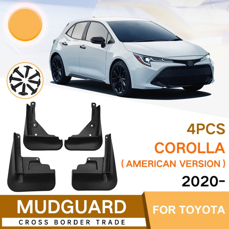 For Toyota Corolla 2020-2023 US 4pcs/Set Car Auto Soft Plastic Splash Flaps Fender Guard ÎҵÄÉ̵ê