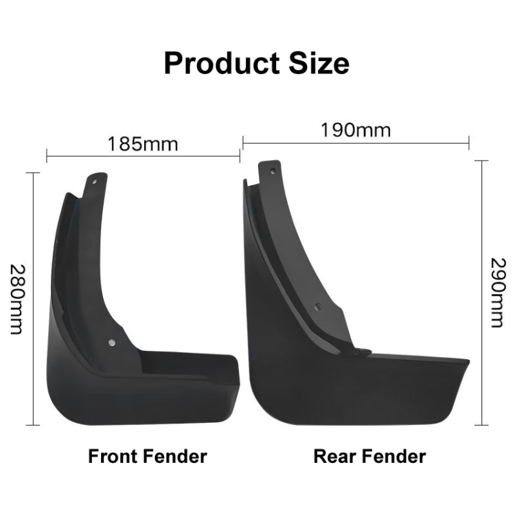 For Skoda Superb 2016-2021 4pcs/Set Car Auto Soft Plastic Splash Flaps Fender Guard ÎҵÄÉ̵ê