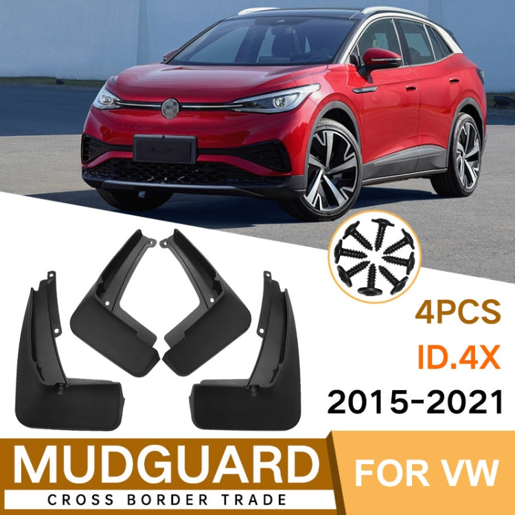 For Volkswagen ID.4X 2015-2023 4pcs/Set Car Auto Soft Plastic Splash Flaps Fender Guard ÎҵÄÉ̵ê