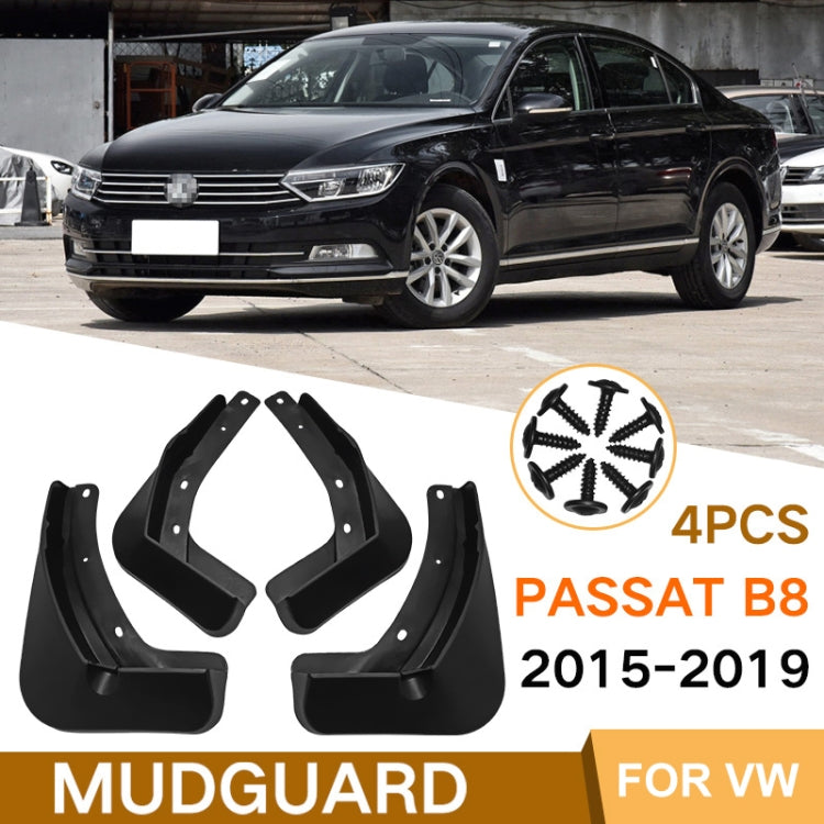 For Volkswagen Passat B8 2015-2019 4pcs/Set Car Auto Soft Plastic Splash Flaps Fender Guard ÎҵÄÉ̵ê