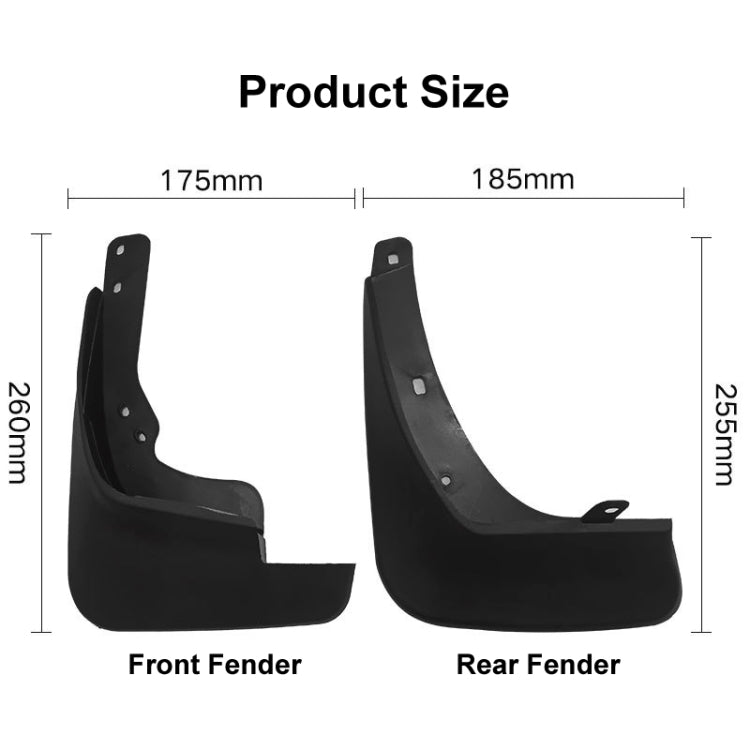 For Hyundai i30cw Wagon 2007-2012 4pcs/Set Car Auto Soft Plastic Splash Flaps Fender Guard ÎҵÄÉ̵ê