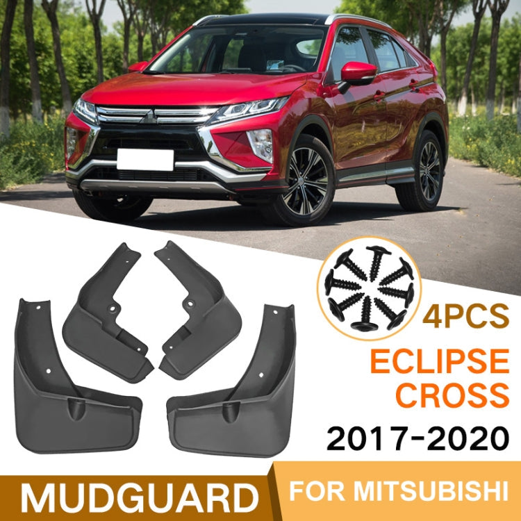 For Mitsubishi Eclipse Cross 2018-2020 4pcs/Set Car Auto Soft Plastic Splash Flaps Fender Guard ÎҵÄÉ̵ê