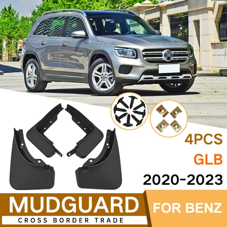 For Mercedes-Benz GLB 2020-2023 4pcs/Set Car Auto Soft Plastic Splash Flaps Fender Guard ÎҵÄÉ̵ê