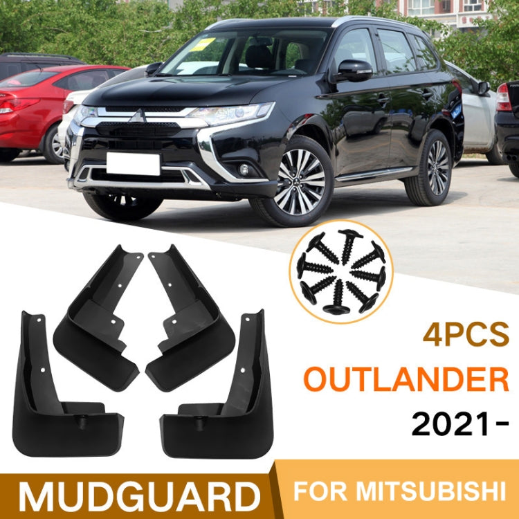 For Mitsubishi Outlander 2021 4pcs/Set Car Auto Soft Plastic Splash Flaps Fender Guard ÎҵÄÉ̵ê