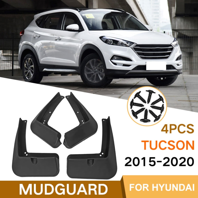 For Hyundai Tucson 2015-2020 4pcs/Set Car Auto Soft Plastic Splash Flaps Fender Guard ÎҵÄÉ̵ê