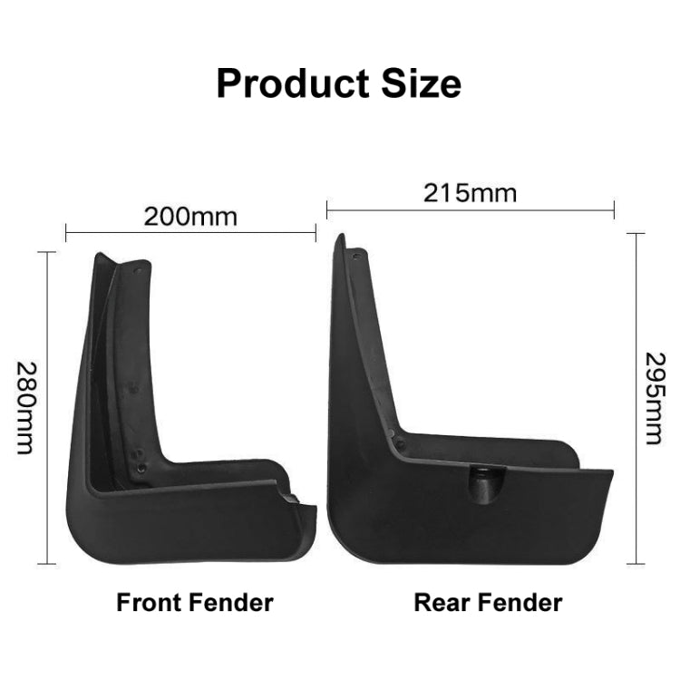 For Hyundai Tucson 2015-2020 4pcs/Set Car Auto Soft Plastic Splash Flaps Fender Guard ÎҵÄÉ̵ê