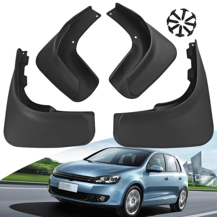 For Volkswagen Golf 6 2009-2013 4pcs/Set Car Auto Soft Plastic Splash Flaps Fender Guard ÎҵÄÉ̵ê