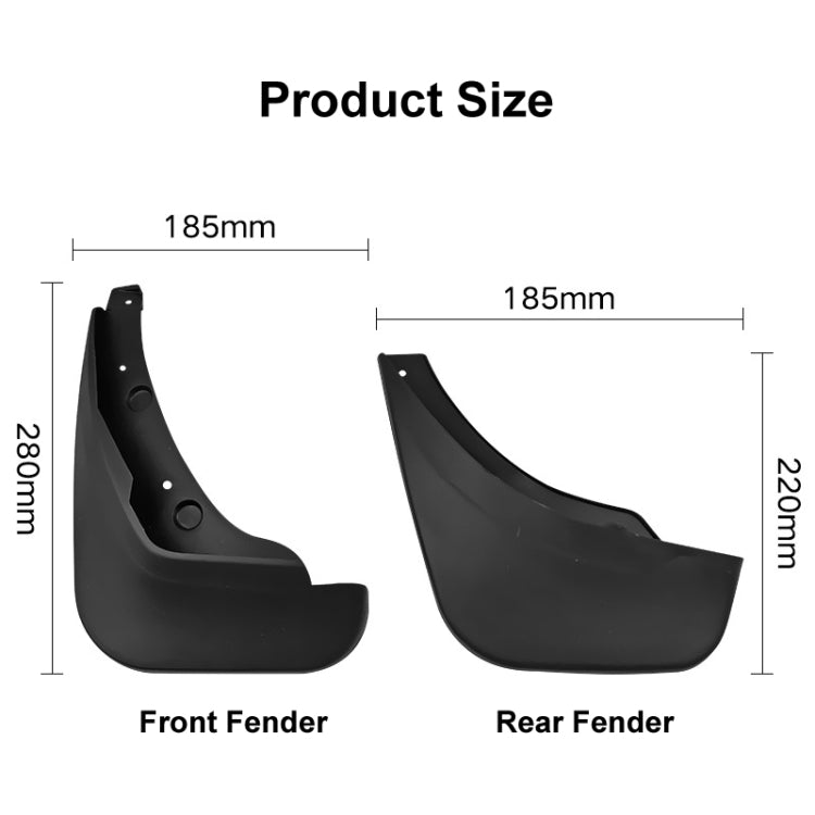 For Mazda 2 Hatchback 2007-2012 4pcs/Set Car Auto Soft Plastic Splash Flaps Fender Guard ÎҵÄÉ̵ê