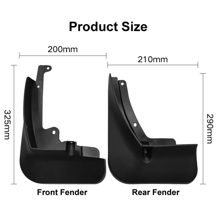 For Skoda Kamiq 2018-2022 4pcs/Set Car Auto Soft Plastic Splash Flaps Fender Guard ÎҵÄÉ̵ê