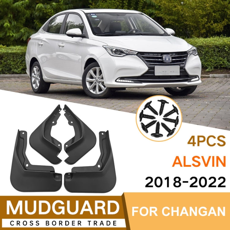 For Changan Alsvin 2018-2022 4pcs/Set Car Auto Soft Plastic Splash Flaps Fender Guard ÎҵÄÉ̵ê