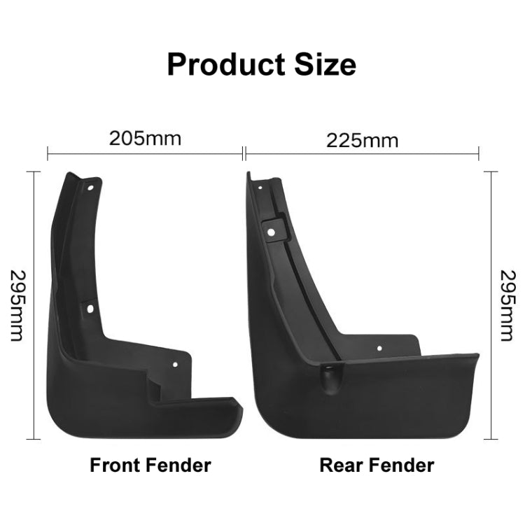 For Toyota Avanza 2022 4pcs/Set Car Auto Soft Plastic Splash Flaps Fender Guard ÎҵÄÉ̵ê