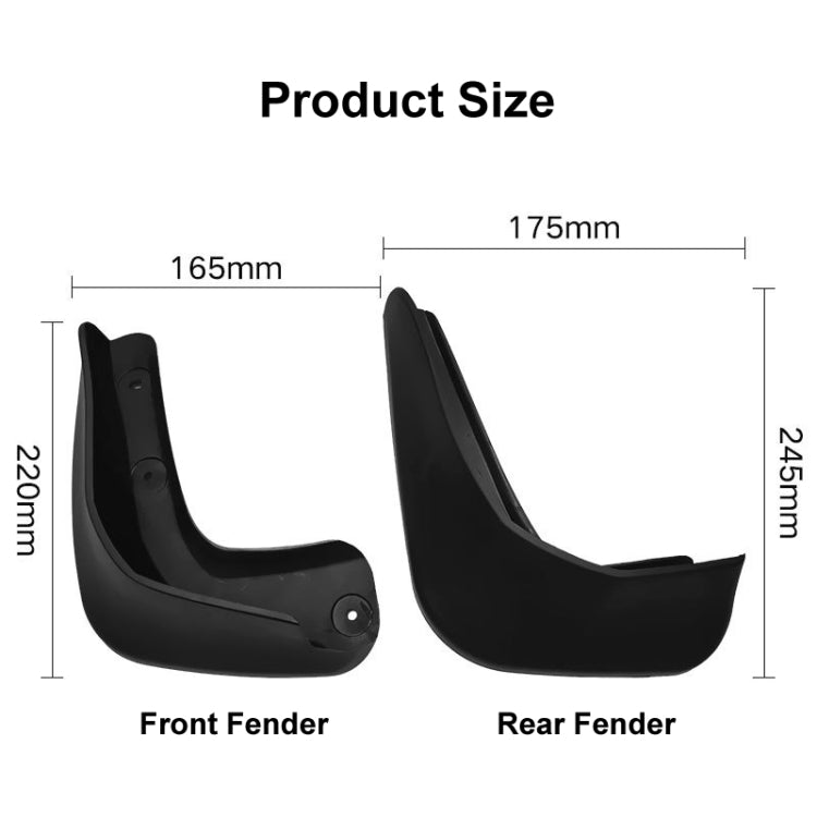 For Honda Fit / Jazz 2008-2010 4pcs/Set Car Auto Soft Plastic Splash Flaps Fender Guard ÎҵÄÉ̵ê