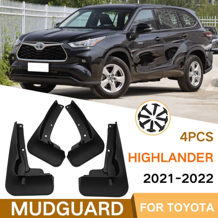 For Toyota Highlander 2021-2022 4pcs/Set Car Auto Soft Plastic Splash Flaps Fender Guard ÎҵÄÉ̵ê