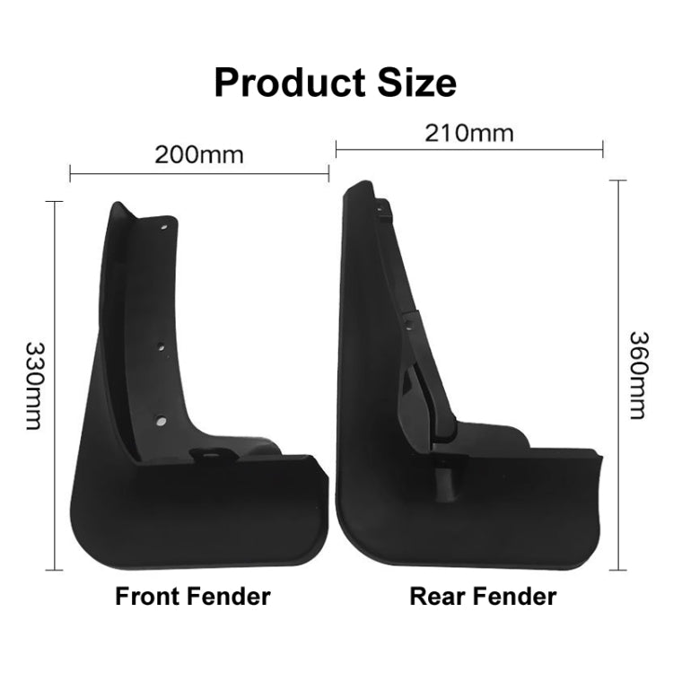 For Toyota Highlander 2021-2022 4pcs/Set Car Auto Soft Plastic Splash Flaps Fender Guard ÎҵÄÉ̵ê