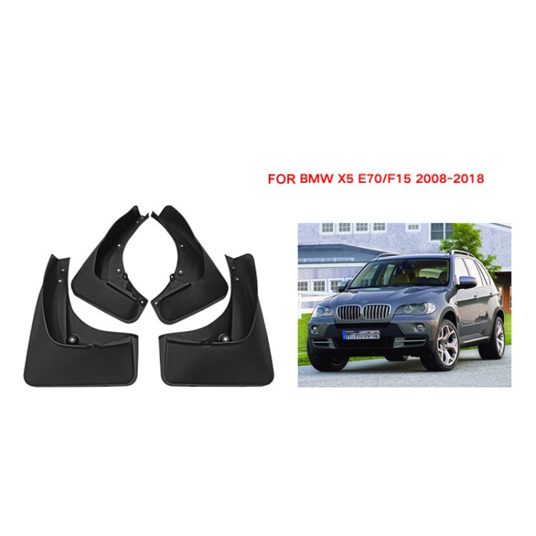 For BMW X5 E70 F15 Normal Edition 2008-2018 4pcs/Set Car Auto Soft Plastic Splash Flaps Fender Guard with Pedal ÎҵÄÉ̵ê