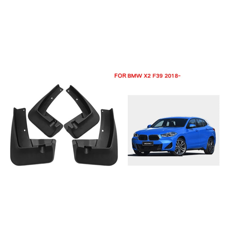 For BMW X2 F39 2018-2023 4pcs/Set Car Auto Soft Plastic Splash Flaps Fender Guard