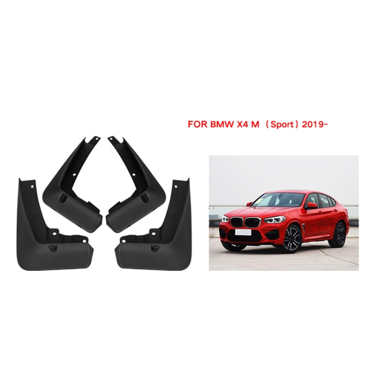 For BMW X4 M Sports 2019-2023 4pcs/Set Car Auto Soft Plastic Splash Flaps Fender Guard ÎҵÄÉ̵ê