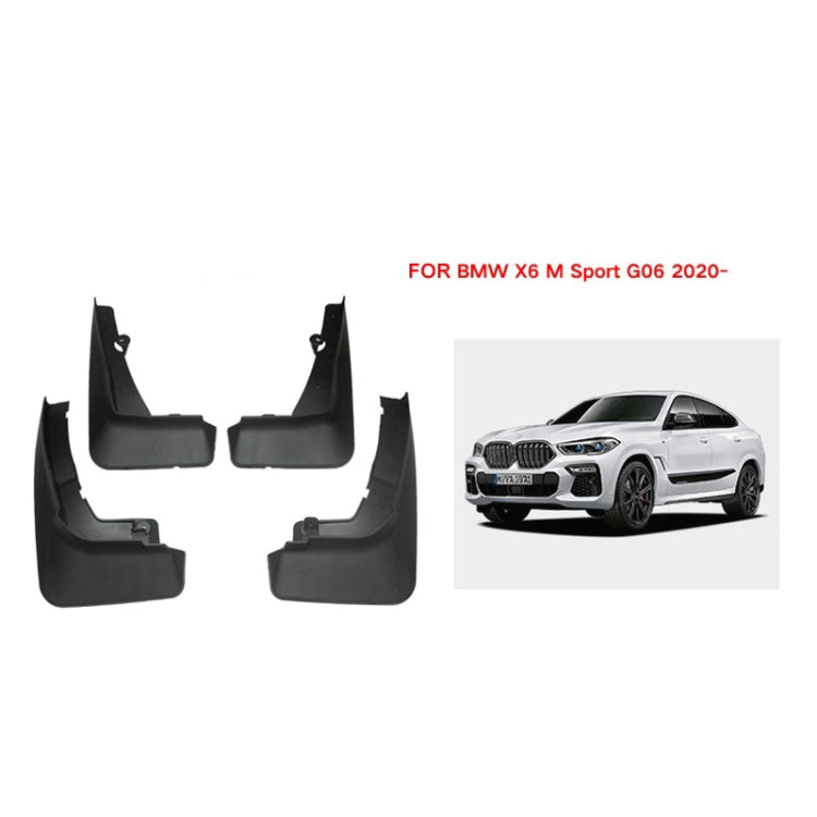 For BMW X6 G06 Sports 2020-2023 4pcs/Set Car Auto Soft Plastic Splash Flaps Fender Guard ÎҵÄÉ̵ê