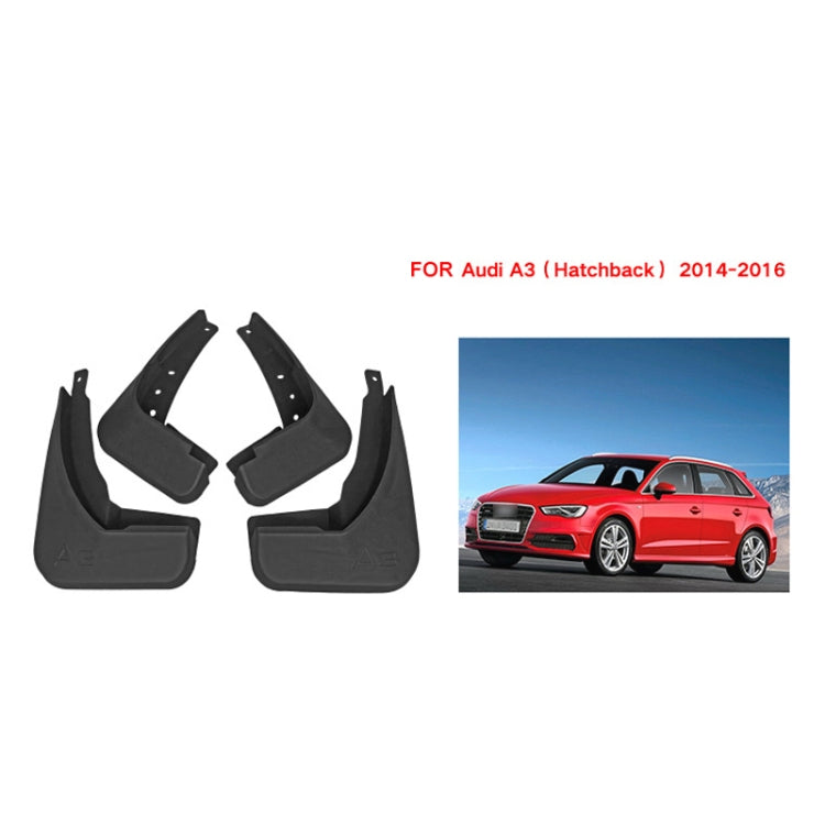 For Audi A3 Hatchback 2014-2016 4pcs/Set Car Auto Soft Plastic Splash Flaps Fender Guard ÎҵÄÉ̵ê