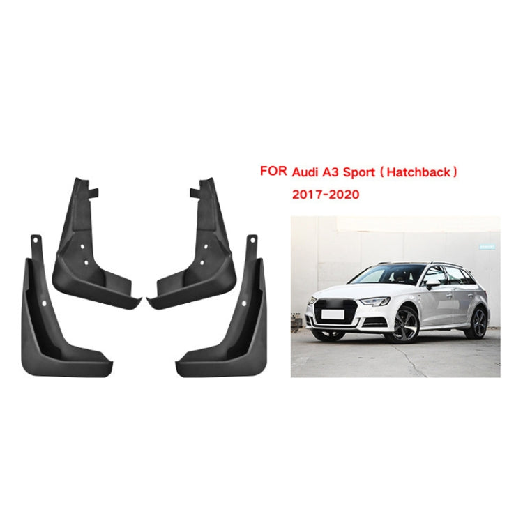 For Audi A3 Hatchback Sport 2017-2020 4pcs/Set Car Auto Soft Plastic Splash Flaps Fender Guard ÎҵÄÉ̵ê