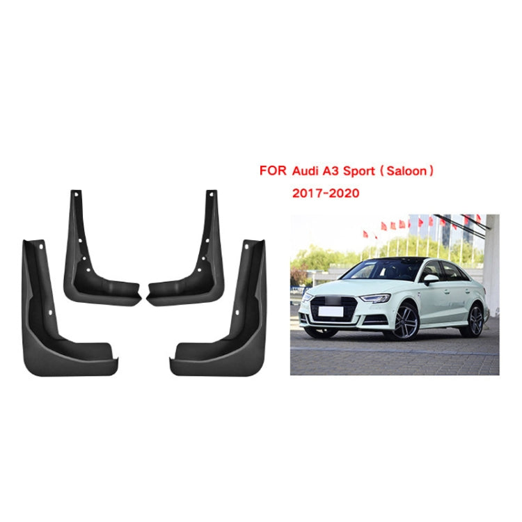 For Audi A3 Sedan Sport 2017-2020 4pcs/Set Car Auto Soft Plastic Splash Flaps Fender Guard ÎҵÄÉ̵ê