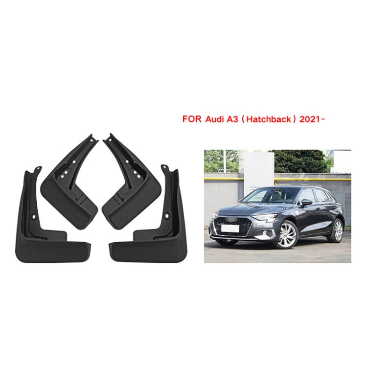 For Audi A3 Hatchback 2021 4pcs/Set Car Auto Soft Plastic Splash Flaps Fender Guard ÎҵÄÉ̵ê