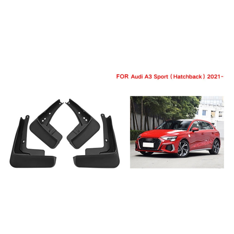 For Audi A3 Hatchback Sport 2021 4pcs/Set Car Auto Soft Plastic Splash Flaps Fender Guard ÎҵÄÉ̵ê