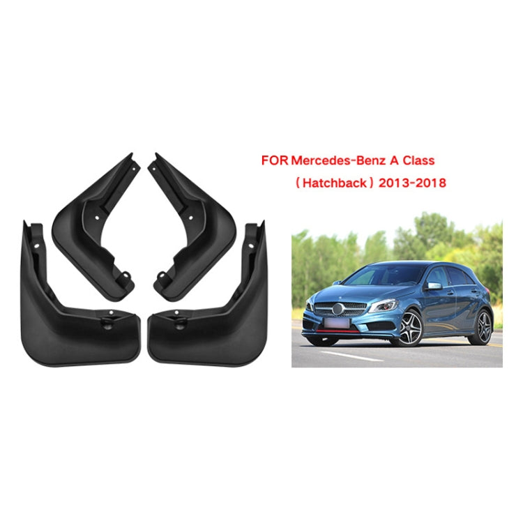 For Mercedes-Benz A-class Hatchback 2013-2018 4pcs/Set Car Auto Soft Plastic Splash Flaps Fender Guard ÎҵÄÉ̵ê