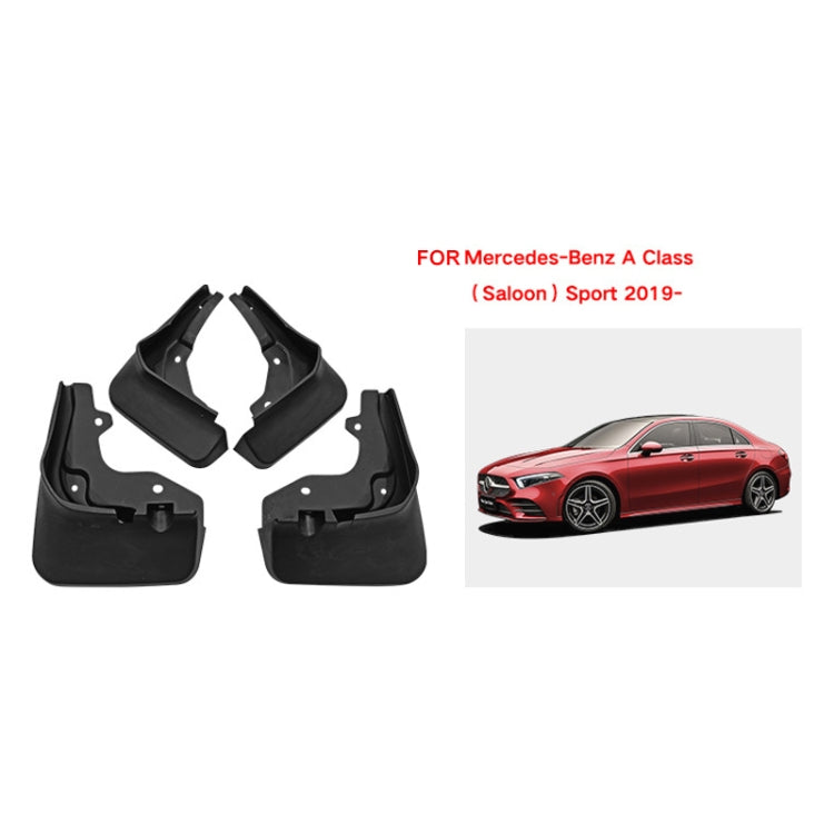 For Mercedes-Benz A-class Sedan Sport 2019-2022 4pcs/Set Car Auto Soft Plastic Splash Flaps Fender Guard ÎҵÄÉ̵ê