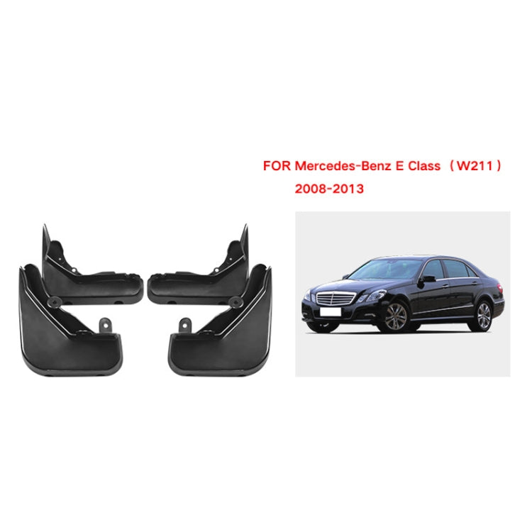 For Mercedes-Benz E-class 2008-2013 4pcs/Set Car Auto Soft Plastic Splash Flaps Fender Guard ÎҵÄÉ̵ê